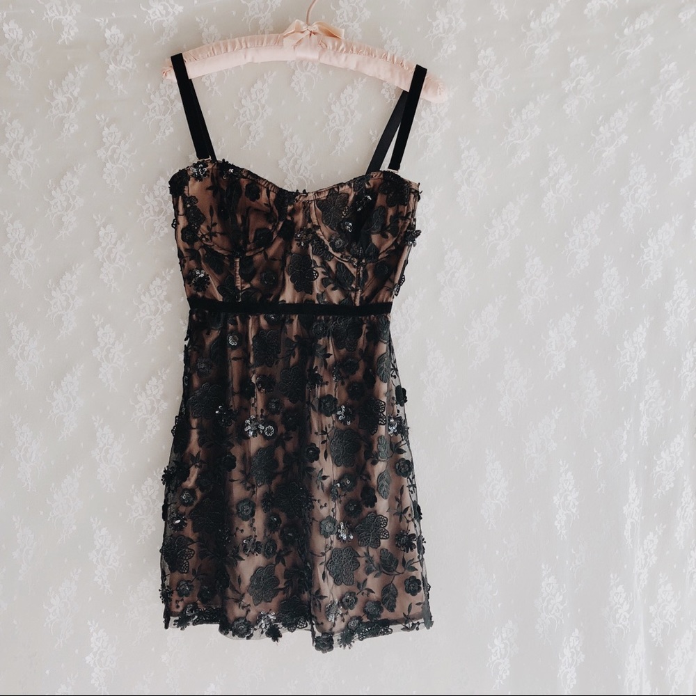 Worn Once For Love and Lemons Beatrice Mini Dress